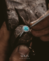 SLAETS Jewellery One-of-a-kind Paraiba Tourmaline Ring with Diamonds (horloges)